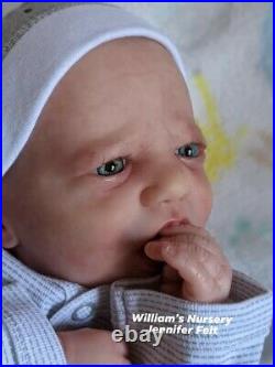 WILLIAMS NURSERY Reborn Baby BOY Doll 19 Realborn Blake Awake realistic Newborn