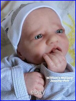 WILLIAMS NURSERY Reborn Baby BOY Doll 19 Realborn Blake Awake realistic Newborn