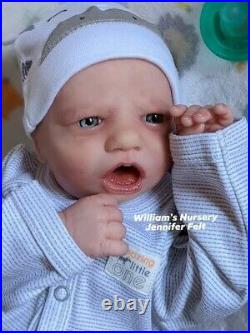 WILLIAMS NURSERY Reborn Baby BOY Doll 19 Realborn Blake Awake realistic Newborn