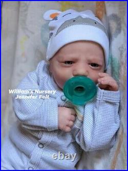 WILLIAMS NURSERY Reborn Baby BOY Doll 19 Realborn Blake Awake realistic Newborn