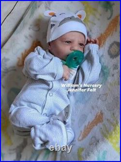 WILLIAMS NURSERY Reborn Baby BOY Doll 19 Realborn Blake Awake realistic Newborn