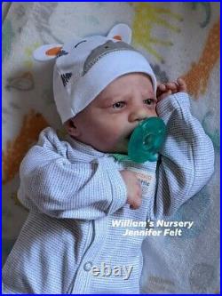 WILLIAMS NURSERY Reborn Baby BOY Doll 19 Realborn Blake Awake realistic Newborn