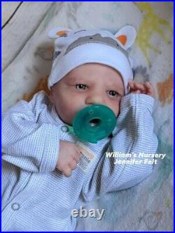 WILLIAMS NURSERY Reborn Baby BOY Doll 19 Realborn Blake Awake realistic Newborn