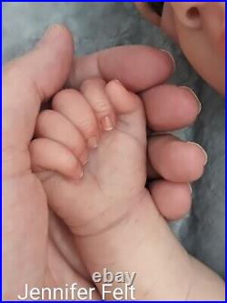 WILLIAMS NURSERY Reborn Baby BOY Newborn Doll 18.5 Realborn Skya Awake COA