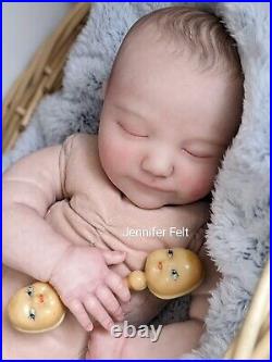 WILLIAMS NURSERY Reborn Baby BOY Newborn Doll 19 Realborn June Asleep COA