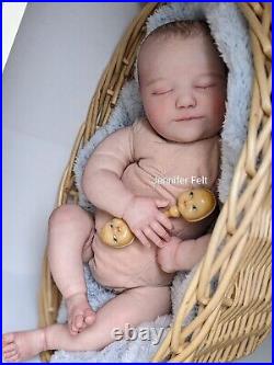 WILLIAMS NURSERY Reborn Baby BOY Newborn Doll 19 Realborn June Asleep COA