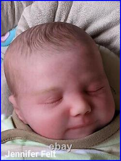 WILLIAMS NURSERY Reborn Baby BOY Newborn Doll 19 Realborn June Asleep COA
