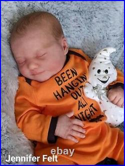 WILLIAMS NURSERY Reborn Baby BOY Newborn Doll 19 Realborn June Asleep COA