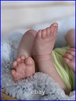 WILLIAMS NURSERY Reborn Baby BOY Newborn Doll 20 Realborn Canon Asleep COA