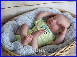 WILLIAMS NURSERY Reborn Baby BOY Newborn Doll 20 Realborn Canon Asleep COA