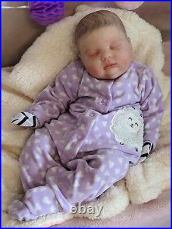 WILLIAMS NURSERY Reborn Baby GIRL Doll 20 Newborn Spice by Donna RuBert Painted