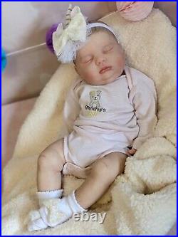 WILLIAMS NURSERY Reborn Baby GIRL Doll 20 Newborn Spice by Donna RuBert Painted