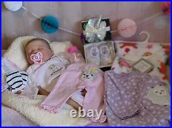 WILLIAMS NURSERY Reborn Baby GIRL Doll 20 Newborn Spice by Donna RuBert Painted