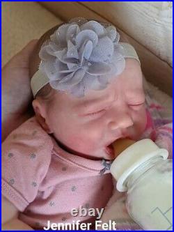 WILLIAMS NURSERY Reborn Baby GIRL Newborn Doll 18 Realborn Blake Asleep COA