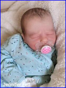 WILLIAMS NURSERY Reborn Baby GIRL Newborn Doll 18 Realborn Blake Asleep COA