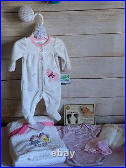 WILLIAMS NURSERY Reborn Baby GIRL Newborn Doll 18 Realborn Priscilla Asleep COA