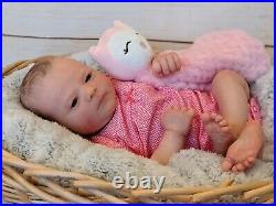 WILLIAMS NURSERY Reborn Baby GIRL Newborn Doll 20 Realborn Ruby Awake COA