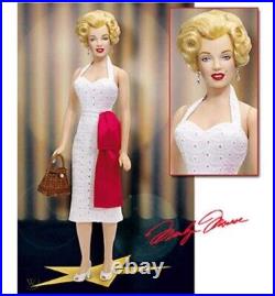 Walk of Fame Vinyl Marilyn Monroe 16 Doll Franklin Mint WHITE EYELET Dress