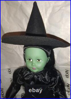 Wizard of Oz Madame Alexander WICKED WITCH Vinyl Doll GREEN SKIN withHAT 18T RARE