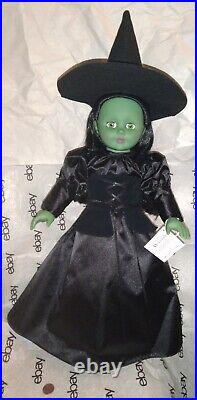 Wizard of Oz Madame Alexander WICKED WITCH Vinyl Doll GREEN SKIN withHAT 18T RARE