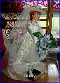 Xrare Danbury Mint Reba Mcentire Country Western 16 Vinyl Bride Doll-excellent
