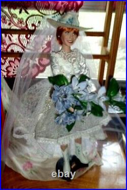 Xrare Danbury Mint Reba Mcentire Country Western 16 Vinyl Bride Doll-excellent