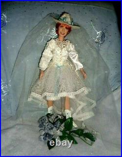Xrare Danbury Mint Reba Mcentire Country Western 16 Vinyl Bride Doll-excellent