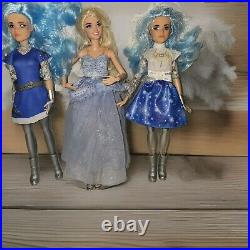 Zombies Addison Wells Doll Figure Blue Prom Dress HTF Articulated Lot 3 Dolls